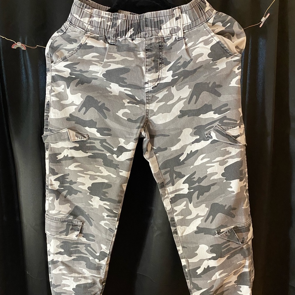 Grey Camo V.I.P Khaki Style Joggers